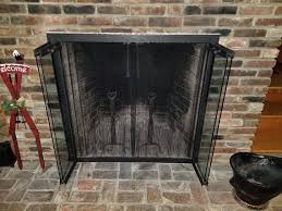 Bi Fold Glass Fireplace Doors