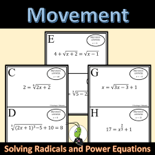 Radical Equations Scavenger Hunt