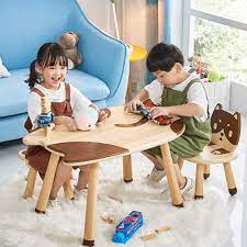 Childrens activity table & activity cube. Children S Study Table Wooden Kids Table Toddler Childrens Activity Table For Nursery School Home Playroom Boy And Girl Study Table Color Natural Size Free Size Edge Cyber Com