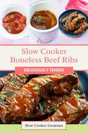 slow cooker boneless beef ribs recipe