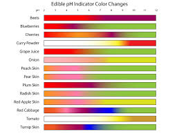Edible Ph Indicators Color Chart