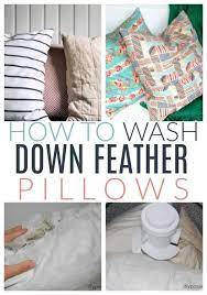 how to clean down feather pillows diy