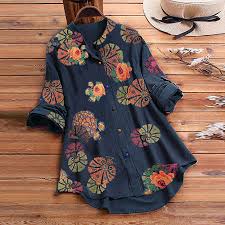 They are bright, desired, pleasantly smell. Casual Womens Tops Flower Print Long Sleeve O Neck Button Loose Shirt Top Blouse Buy On Zoodmall Casual Womens Tops Flower Print Long Sleeve O Neck Button Loose Shirt Top Blouse Best Prices Reviews
