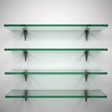 Wall Mounted Glass Shelves For