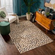 modern print area rug