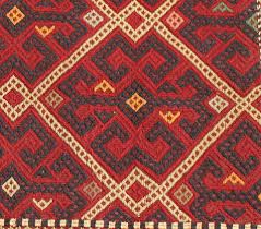 Antike teppiche aus tibet die auch als geschenke für hochzeiten geknüpft wurden. Roter Olami Kelim Mit Beigem Muster Handgemacht In Afghanistan