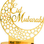 Eid Mubarak Decor, Gold Acrylic Table Eid Mubarak...