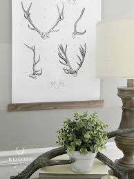 New Antler Art In The Dining Room