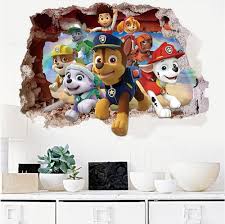 3d Paw Patrol Wall Decals Wall