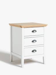 Description the coogee bedside table has a beautiful modern coastal style and features 2 sliding drawers providing ample storage space. Anyday John Lewis Partners Albany 3 Drawer Bedside Table