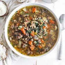 Traditional Beef And Barley Soup Recipe Chef Billy Parisi gambar png