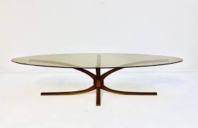 Mid Century Modern Oval Coffee Table