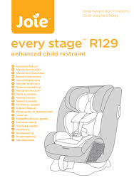 User Manual Joie Every Stage R129