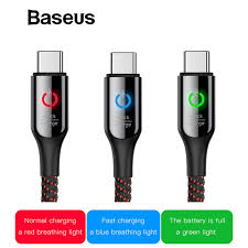 Baseus Smart Usb Type C Cable 3a Fast Charging Dealsgala