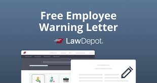 employee warning letter template us