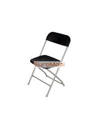 folding chair cluny light gray black