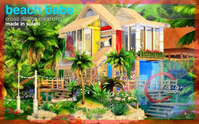 For luxurious homes, make taller wall levels! Cross Design Beach Babe Sims 4 Downloads