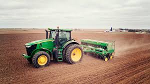 Sowing Oats John Deere 7215r 750 Seed Drill