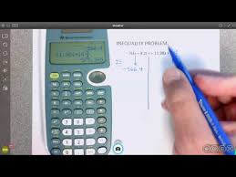 Solving Inequalities With Calculator