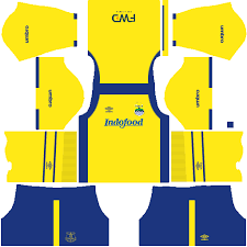 Jersey kit dls kandang, tandang, baju latihan (training) dan jersey kiper (penjaga gawang). Everton Kit Dls