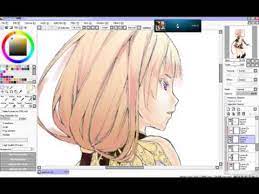hair and background paint tool sai