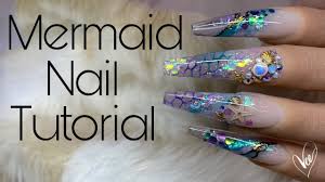 beginner mermaid nail tutorial