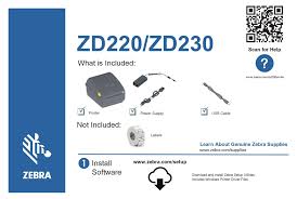 Recommended driver installation and configuration utility (v1.1.9.1290). Zebra Zd220 Quick Start Manual Pdf Download Manualslib