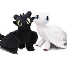 Train Your Dragon Plush Dolls Toothless Night Fury And Light Fury Buy At A Low Prices On Joom E Commerce Platform