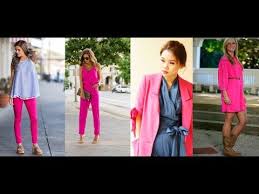 colors that go with hot pink clothes