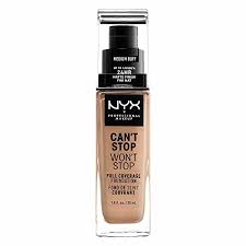 nyx can t stop won t stop full coverage foundation um buff