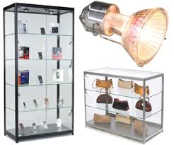 Illuminated Display Cases Secure Metal And Mdf Retail Fixtures
