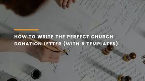 church donation letter