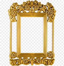 ornate gold frame png vector black and