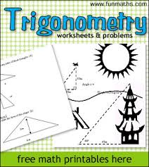 trigonometry worksheets and problems