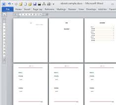 create an e book template in microsoft word