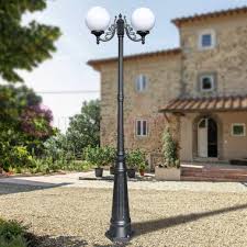 Orione Anthracite Lamppost 2 Lights