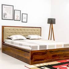 Urbanfry Cushioned Sheesham Wood Bed