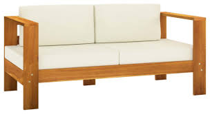 vidaxl solid acacia wood garden sofa