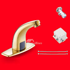 gold finish bathroom faucets polished