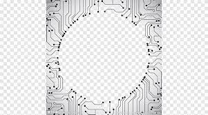 white computer circuit design
