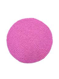 pink felt ball carpet woollyfelt