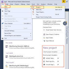 Create Solutions And Projects Visual Studio Microsoft Docs