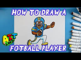 how to draw a football player you