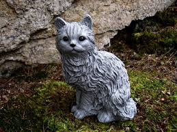 Cat Statue Concrete Cat Figure Cement