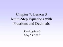 Lesson 3 Multi Step Equations