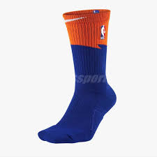 Details About Nike Men City Edition Elite Nba Crew Socks Blue Orange Basketball Sx5985 820