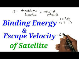 Binding Energy Escape Velocity Of