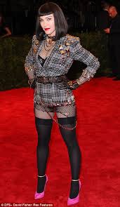 Met Ball 2013: Miley Cyrus, Madonna and Sienna Miller get the dress code  right with their punk chic | Daily Mail Online