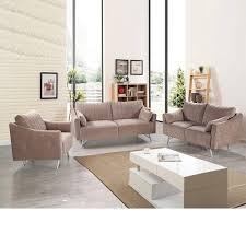 gaku 3 2 1 fabric sofa set mocha