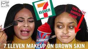 full face using 7 eleven makeup you